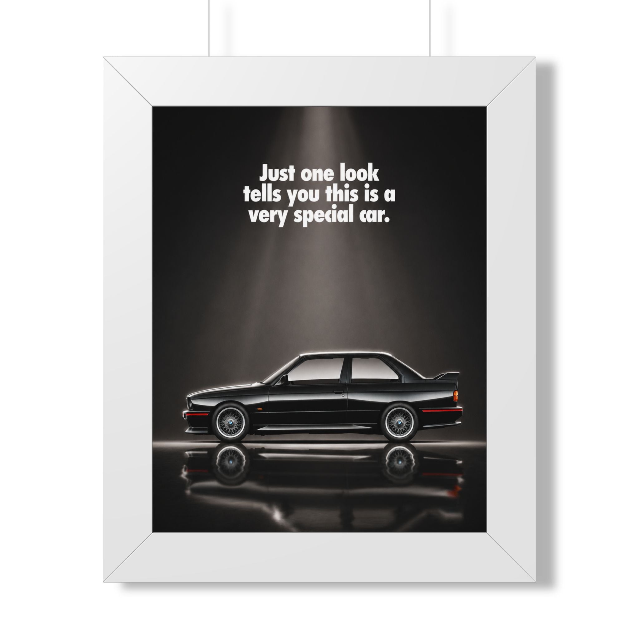 BMW E30 M3 — A Legend at First Glance | Framed Poster